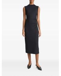 Vince - Crew-Neck Sleeveless Midi Dress - Lyst