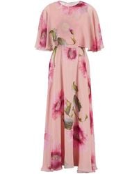 Giambattista Valli - Botanic Blow Up-print Silk Dress - Lyst