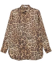 Stella McCartney - Hemd mit Leoparden-Print - Lyst