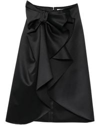 Viktor & Rolf - Bow-Embellished Midi Skirt - Lyst