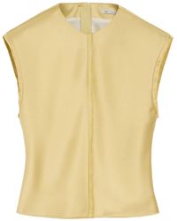 Ami Paris - Raw-Edge Sleeveless Top - Lyst