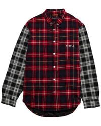 Purple Brand - Quilted Plaid Shirt Jacket - Lyst