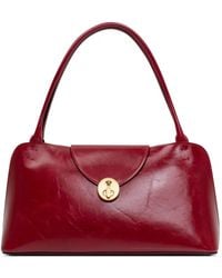 Versace - Vivian Medium Glossed-Leather Shoulder Bag - Lyst