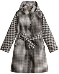 Woolrich - Gingham Belted Water-Resistant Trench Coat - Lyst