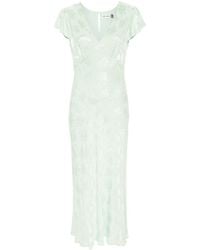 RIXO London - Tallulah Patterned-jacquard Dress - Lyst