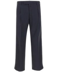 PT Torino - Quindici Crease Tailored Virgin Wool Trousers - Lyst