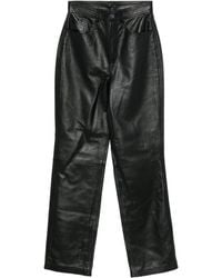 MEDEA - Straight-Leg Leather Trousers - Lyst