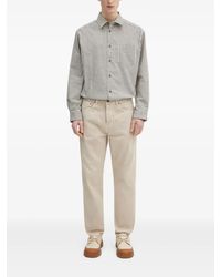 A.P.C. - Malo Gestreept Overhemd Met Lange Mouwen - Lyst