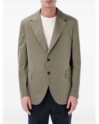 Prada - Button Poplin Blazer - Lyst
