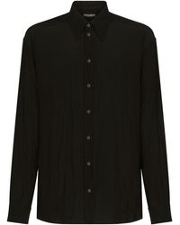 Dolce & Gabbana - Button-up Silk Shirt - Lyst