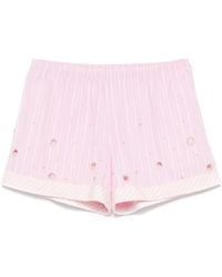 Sandro - Gestreepte Shorts - Lyst