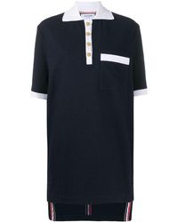 Thom Browne - Rwb-stripe Polo Dress - Lyst