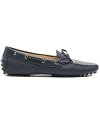 SERGIO MORETTI FIRENZE - Bow-Detail Pebbled Loafers - Lyst