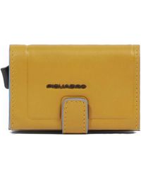 Piquadro - Tarjetero De Piel - Lyst