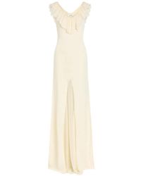 AYA MUSE - Rowan Ruffled Front-Slit Maxi Dress - Lyst