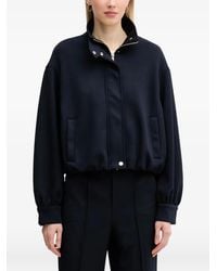 Ouí - High-Neck Zip-Up Bomber Jacket - Lyst