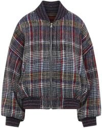 Missoni - Checked Wool Bomber Jacket - Lyst