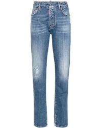 DSquared² - 642 Straight-leg Stonewashed Jeans - Lyst