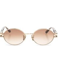 Linda Farrow - Phoebe Oval-Frame Sunglasses - Lyst