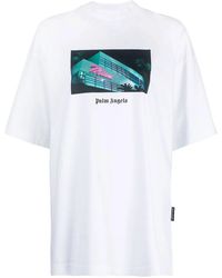 Palm Angels - Miami T-shirt Aus Baumwoll-jersey Mit Print - Lyst