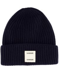 Samsøe & Samsøe - Ribbed Wool Beanie Hat - Lyst