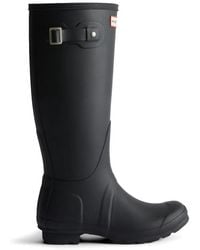 HUNTER - Original Tall Stiefel Mit Schottenkaro - Lyst