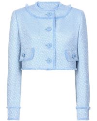 Dolce & Gabbana - Dna Cropped Jack Met Franje - Lyst