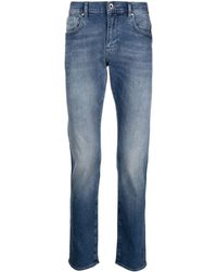 Armani Exchange - Halbhohe Slim-Fit-Jeans - Lyst