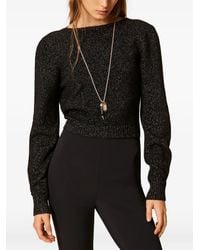 Twinset - Dual-Use Wool Blend Jumper With Lurex - Lyst