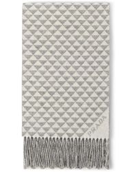 Prada - Symbole Double Wool And Cashmere Scarf - Lyst