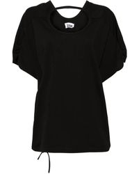 Izzue - T-Shirt Mit Cut-Outs - Lyst