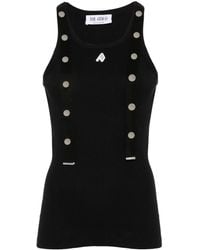 The Attico - Ribbed Cotton Tank Top - Lyst