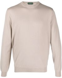 Zanone - Virgin Wool Blend Crew-Neck Jumper - Lyst