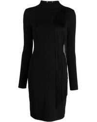 Stella McCartney - Asymmetric Fringed Knitted Dress - Lyst