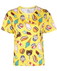 Moschino - Teddy Bear-print Stretch-cotton T-shirt - Lyst