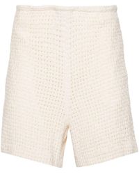 AURALEE - Drawstring-fastening Tweed Shorts - Lyst