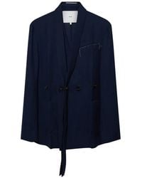 Setchu - Double-Breasted Shawl-Lapel Jacket - Lyst