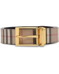 Burberry - Belt With Vintage Check Pattern - Lyst