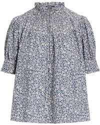 Polo Ralph Lauren - Blouse en coton à fleurs - Lyst