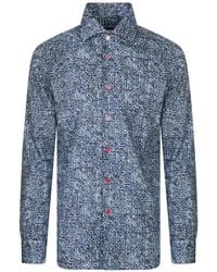 Kiton - Hemd Mit Geometrischem Print - Lyst
