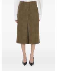 Saint Laurent Medallion Pattern Trousers in Gray | Lyst