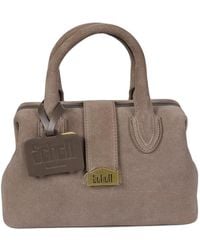 Schell - Small Doctor Suede Logo-Plaque Tote Bag - Lyst