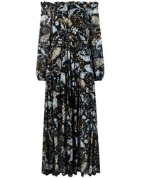 ERMANNO FIRENZE - Floral Print Off-shoulder Dress - Lyst