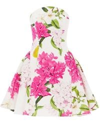 LEO LIN - Reese Floral-print Mini Dress - Lyst