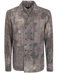 Ziggy Chen - Chemise À Boutonnière Croisée Et Effet Superposé - Lyst