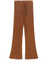 Ermanno Scervino - Crochet-Knit Cotton Trousers - Lyst