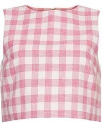 Cara Cara - Gingham Sleeveless Top - Lyst
