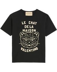 Valentino Garavani - Chat De La Maison Tシャツ - Lyst