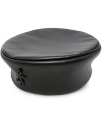 Ruslan Baginskiy - Logo-Plaque Leather Beret - Lyst
