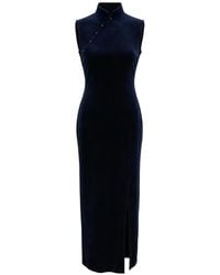 QIPOLOGY - Velvet Qipao Dress - Lyst